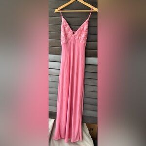 💥SALE💥 Wild Fable Medium Maxi Dress Pink Adj Spaghetti Strap Romantic Floral